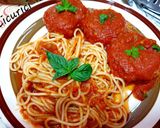 Pas rețetă Spaghetti cu chiftele de vinete în sos de roșii 6 fotografie