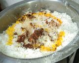 A picture of step 5 of Chicken biryani.