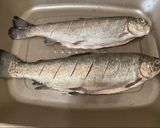 Pisztráng zöldségágyon 🐟🍋🥕🧅🥔🥒 recept fázis 1 fotója