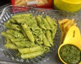 A picture of step 11 of Basil Pesto Pasta.