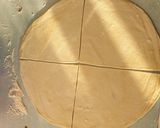 A picture of step 3 of Samosa sheets/manda.