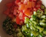 A picture of step 1 of Shakshauka with a twist.