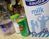 A picture of step 1 of Milk soda🥛.