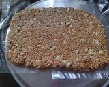 A picture of step 6 of Peanut Sesame Chikki Bar.