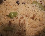 A picture of step 5 of Chana pulao.