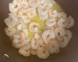 A picture of step 1 of Bayou Bounty Alfredo.