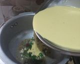 A picture of step 5 of Kadhi khichri & Gurde ka Salan ki thaali.