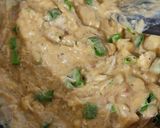 A picture of step 9 of 3 spice chicken filled bread.