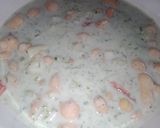 A picture of step 6 of Mint Raita with veg.