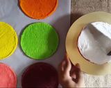 Foto langkah ke 6 dari resep Rainbow Cake Kukus.