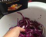 A picture of step 3 of Pickled Red Cabbage.