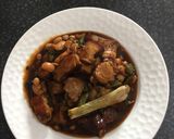 A picture of step 3 of Stew pork belly with baked beans.