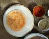 A picture of step 2 of Lachha parantha.