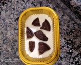 A picture of step 2 of Yummy Oreo white chocolates in cups.