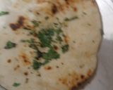 A picture of step 6 of Chicken masala with tawa garlic naan.