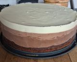 Une image de l'étape 8 de Entremets trois chocolats croustillant praliné.
