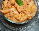 पिंक क्रीमी सॉस पास्ता(Pink cream souce pasta recipe in Hindi) रेसिपी चरण 8 फोटो