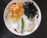 A picture of step 1 of Kokam chutney.