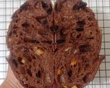 Foto langkah ke 29 dari resep Orange Peel Double Choco Sourdough Bread 74% (Open Bake Method).