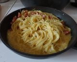 味噌卡邦尼義大利麵的食譜步驟4照片