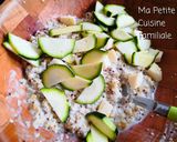 Une image de l'étape 2 de Salade quinoa/boulghour, courgette, fromage et myrtilles.