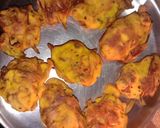 A picture of step 7 of Bok phool or heron flower Pakoda.