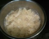 A picture of step 1 of Masala Pasta (Indian style pasta).