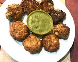 A picture of step 3 of Leftover Keema sabji and egg yolk cutlet.