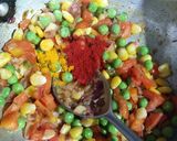 A picture of step 2 of Masala Oats.