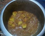 A picture of step 4 of Sindhi seyal bhaji (Masala Bhindi).
