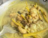Gambar langkah 6 resipi Rendang Kacang Panjang & Hati Pedal Ayam.