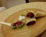 A picture of step 7 of Beetroot  masala  swiss roll/ Beetroot  masala  roll.