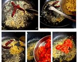 A picture of step 2 of Sarson ka Saag and makki ki Roti.