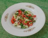 A picture of step 7 of Fresh Arabic Cucumber Tomato Salad.