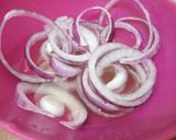 A picture of step 3 of Pickled Onions.
