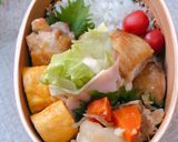 A picture of step 1 of High School Junior's Bento Lunch ♥ 2021.05.21.