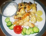 A picture of step 7 of Chicken malai boti.