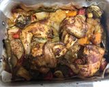 Foto langkah ke 7 dari resep Roasted chiken with vegetable/ayam panggang dengan sayuran.