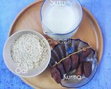 Gambar langkah 1 resipi Susu Oat Kurma #kurma.