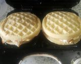 A picture of step 4 of Waffle sandwich.
