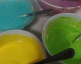 Foto langkah ke 4 dari resep Rainbow kukus gulung.