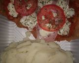 Foto del paso 5 de la receta: Milanesa a la napolitana con puré
