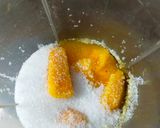 A picture of step 1 of Mango Shrikhand.