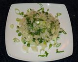 Foto del paso 2 de la receta: ARROZ DE COLIFLOR CON POROTOS VERDES Y CEBOLLINES, KETO, JON STYLE