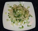 Foto del paso 2 de la receta: ARROZ DE COLIFLOR CON POROTOS VERDES Y CEBOLLINES, KETO, JON STYLE