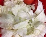 Hình bước làm 1 của món Bắp cải / bắp sú luộc chấm trứng