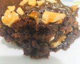 A picture of step 10 of Coffee walnut microwave oven brownies ready in 5 minutes.