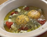 Foto del paso 1 de la receta: Huevos al horno con queso azul y sobrasada murciana