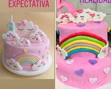 Foto del paso 15 de la receta: 🎂Bizcochuelo con pasta de cobertura (fondant) y tips☁️🌈💜🤍