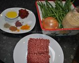 A picture of step 1 of Persian Loobia Polo (Green Bean Rice With Minced Beef) لوبیا پلو با گوشت چرخ کرده.